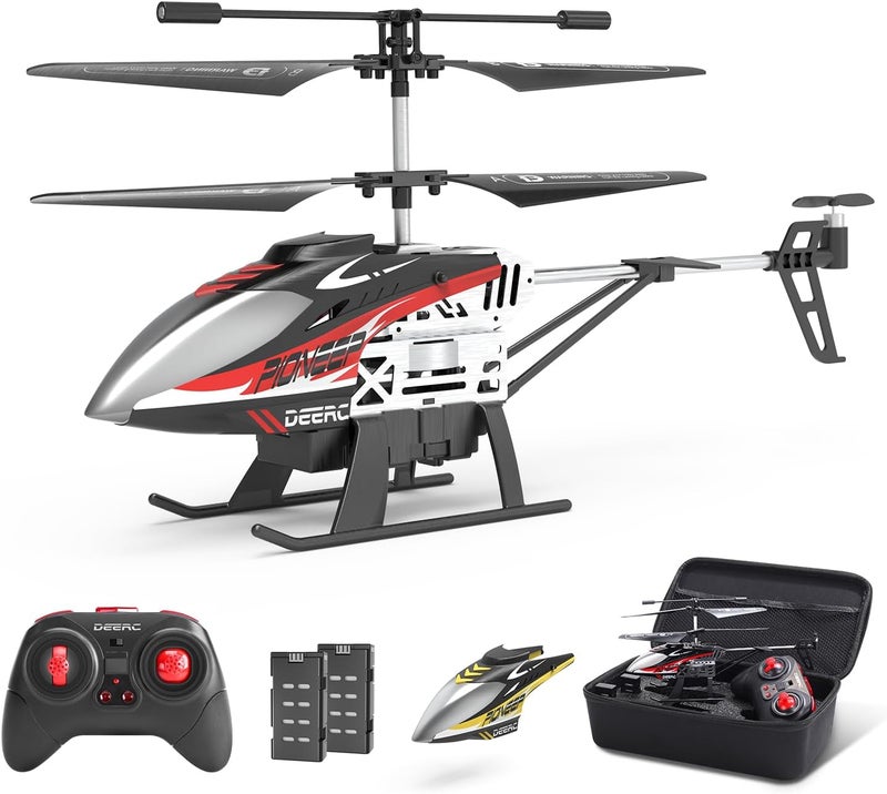 DEERC DE52 Remote Control Helicopter,Altitude Hold RC Helicopters with Storage Case Extra Shell,2.4GHz Aircraft Indoor Flying Toy with High&Low Speed Mode,2 Modular Battery for 24 Min Play Boys Girls - Image 1